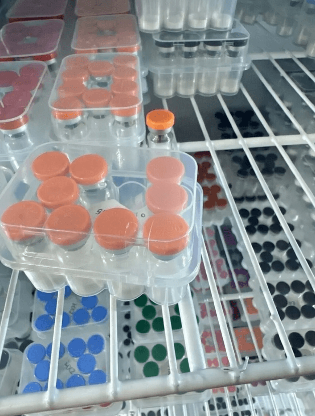 Research peptide vials